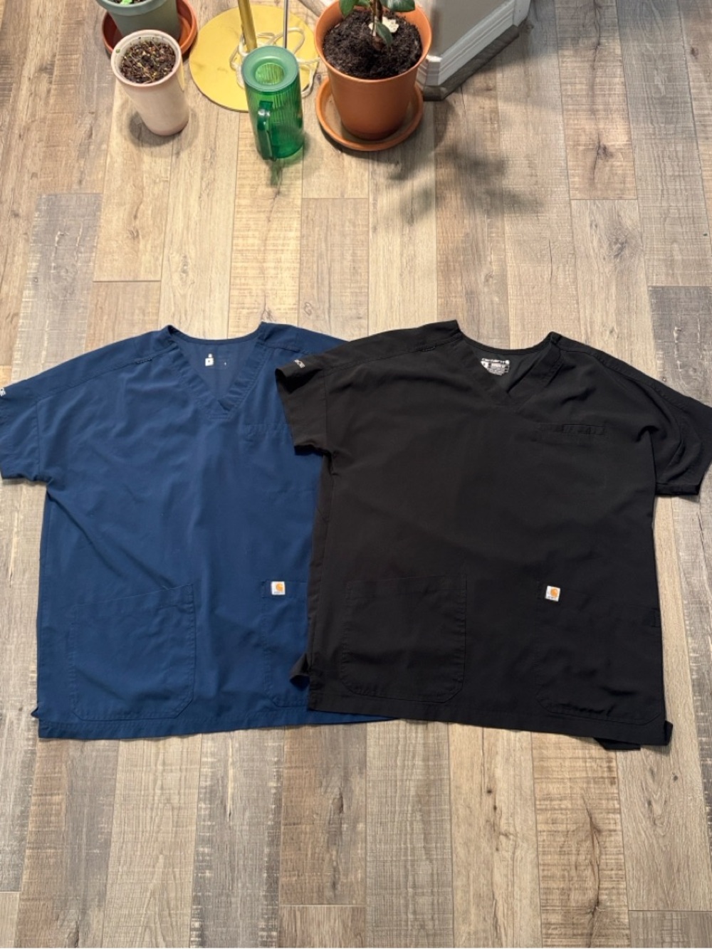 Carhartt Women's Scrub Tops - Navy and Black